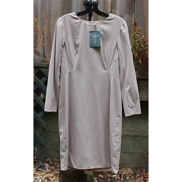 New w/Tags - Zac Posen Designer Tailored Sheath Dress in Stretch Wool - 10 - Picture 1 of 13